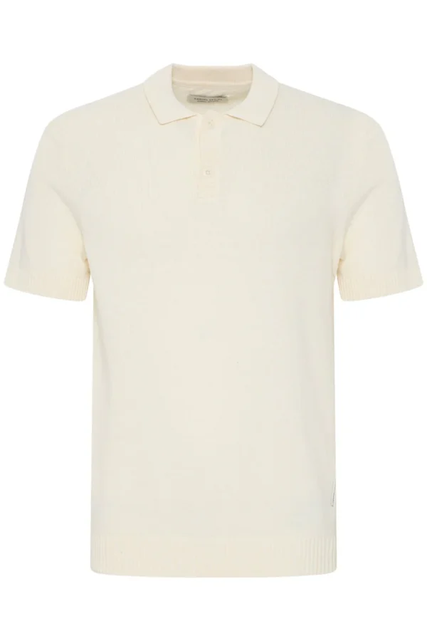 Casual Friday Ανδρική Κοντομάνικη Πλεκτή Μπλούζα Polo Structured Kni 20505091-110103 Ecru - Image 5