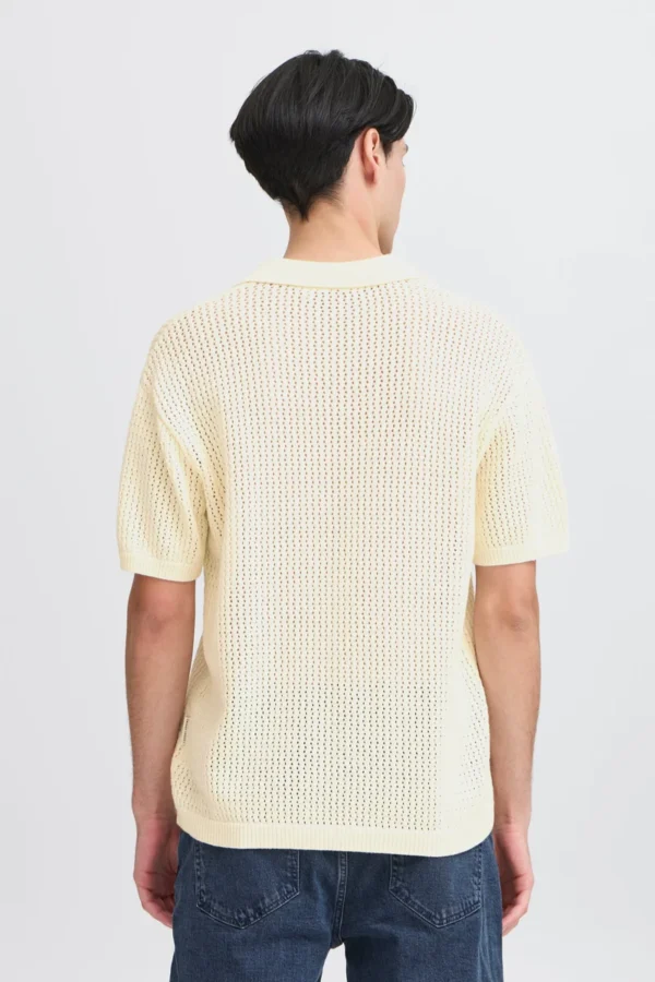 Casual Friday Ανδρική Κοντομάνικη Πλεκτή Μπλούζα Polo Aiden Ss structured knit 20505494-110103 White - Image 2
