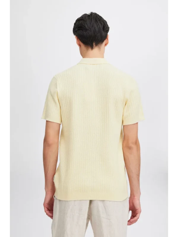 Casual Friday Ανδρική Κοντομάνικη Πλεκτή Μπλούζα Polo Knit 20505091-110103 White - Image 3