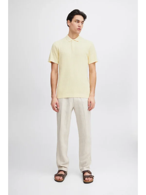 Casual Friday Ανδρική Κοντομάνικη Πλεκτή Μπλούζα Polo Knit 20505091-110103 White - Image 2