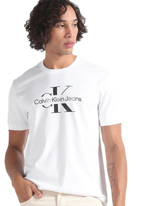 Calvin Klein Jeans Ανδρικό Κοντομάνικο Μπλουζάκι T-shirt J30J325190-YAF Bright White