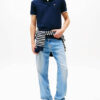 Tommy Jeans Ανδρικές Κοντομάνικες Μπλούζες Polo Tjm Slim Placket Polo Ext DM0DM20676-C1G Dark Night Navy - Image 4