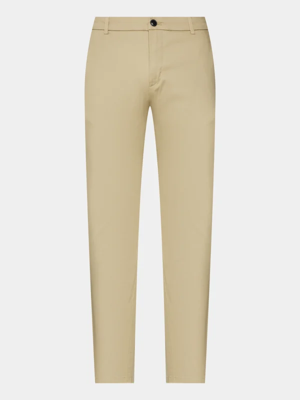 Lindbergh Ανδρικό Παντελόνι Chino Slim Fit 30-005044 Sand - Image 8