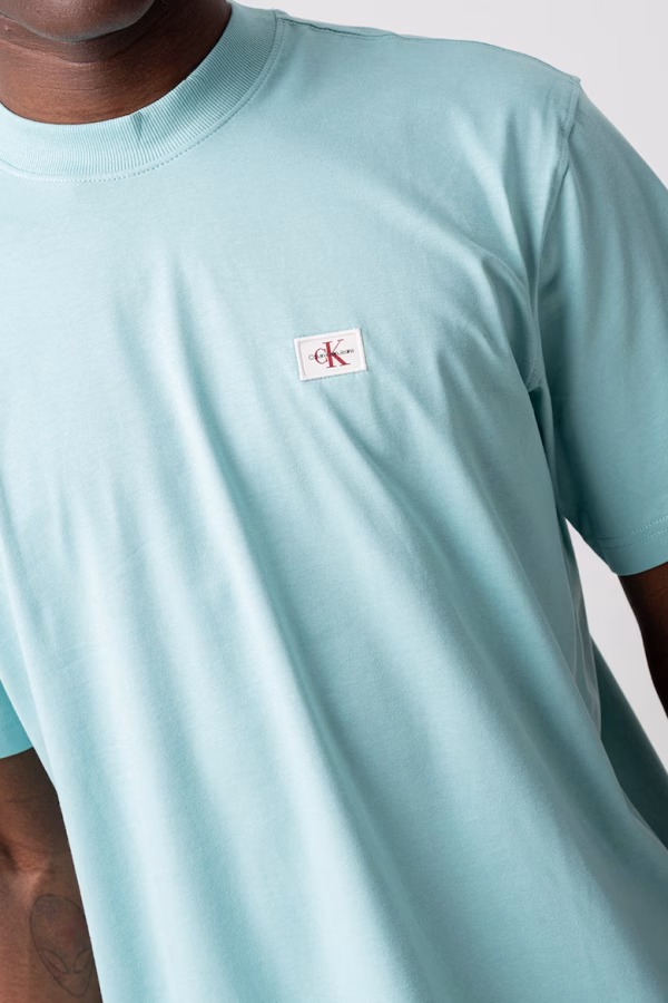 Calvin Klein Jeans Ανδρικό Κοντομάνικο Μπλουζάκι T-shirt J30J326857-MR5 Fresh Mint - Image 4
