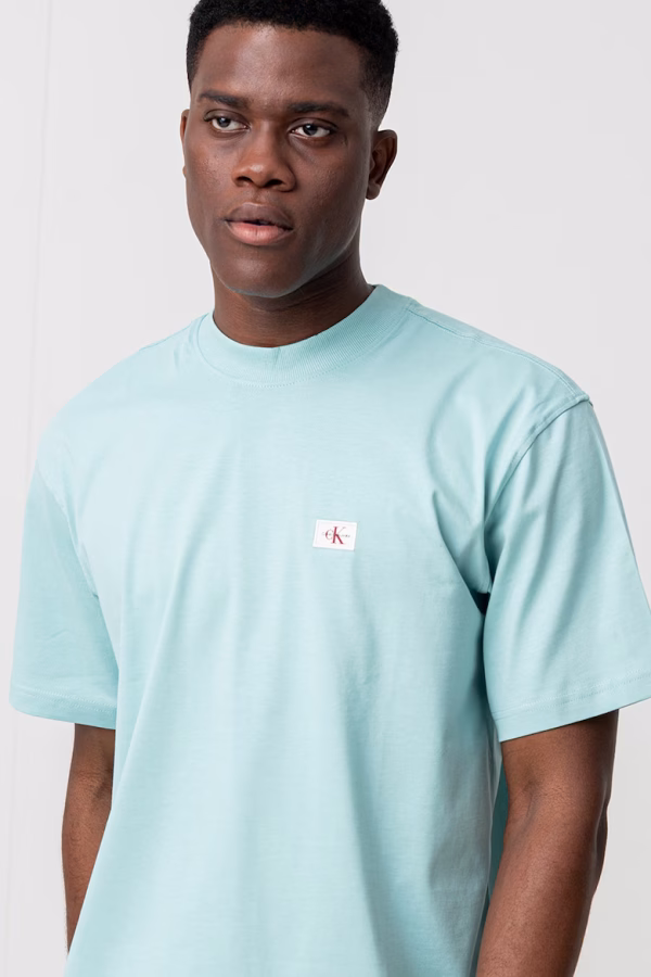 Calvin Klein Jeans Ανδρικό Κοντομάνικο Μπλουζάκι T-shirt J30J326857-MR5 Fresh Mint - Image 3