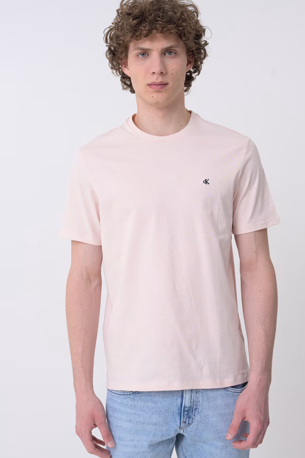 Calvin Klein Jeans Ανδρικό Κοντομάνικο Μπλουζάκι T-shirt LV040HM265-LN4 Silver Peony