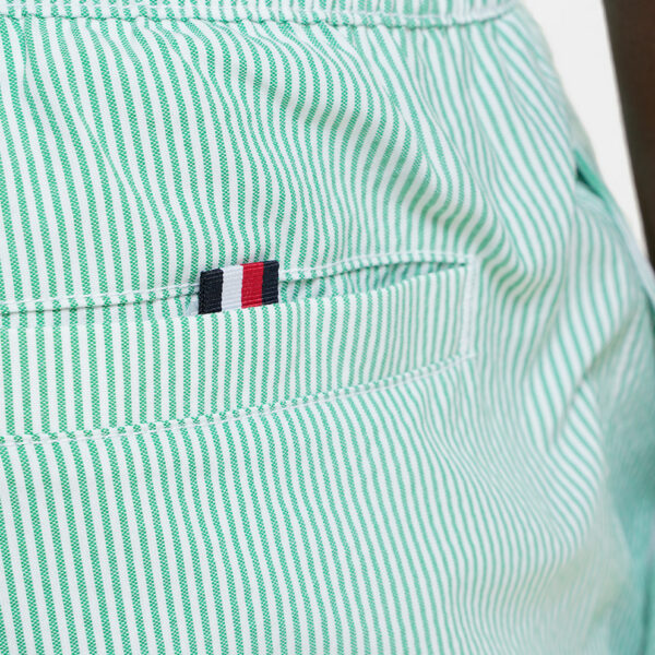Tommy Jeans Μαγιό Σορτς Ανδρικό Medium Drawstring Ithaca Stripe UM0UM03265-0LA Ithaca White Radiant Green - Image 5