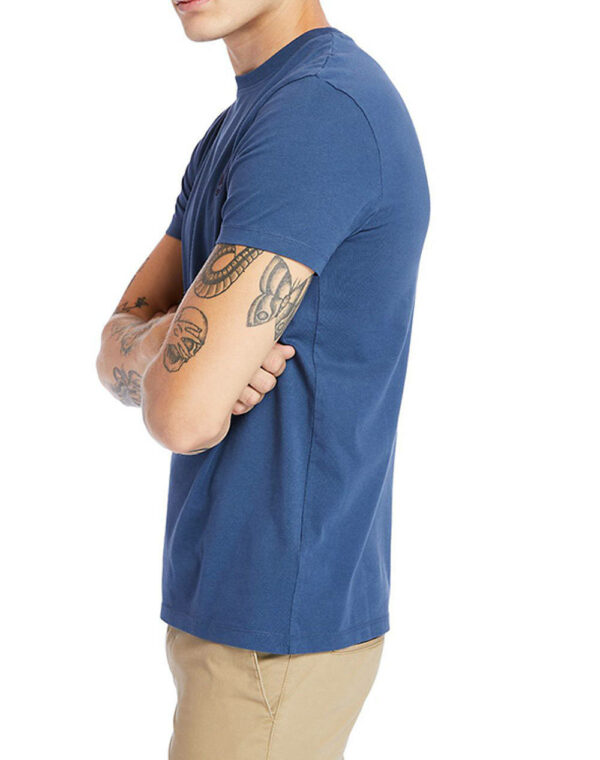 Timberland Ανδρικό T-Shirt SS Dunstan River Jersey Crew Tee Slim TB0A2BPR-288 Μπλε Ανοιχτό - Image 4