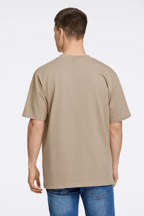 Lindbergh Ανδρικό Βαμβακερό Μπλουζάκι T-shirt 30-400120 Dk Stone - Image 2