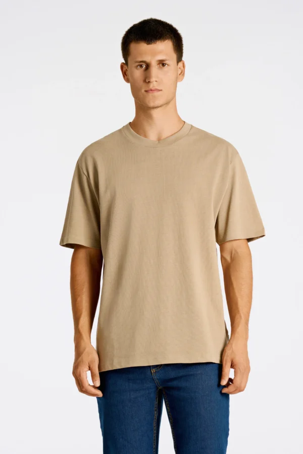 Lindbergh Ανδρικό Βαμβακερό Μπλουζάκι T-shirt 30-400120 Dk Stone