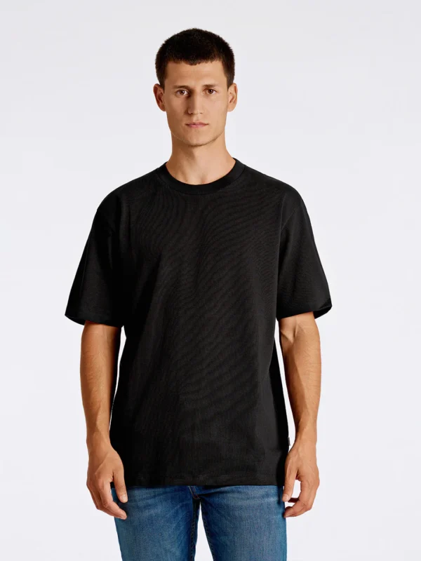 Lindbergh Ανδρικό Βαμβακερό Μπλουζάκι T-shirt 30-400120 Black