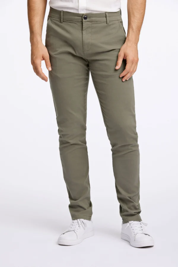 Lindbergh Ανδρικό Παντελόνι Chino 30-005098 Dk Army