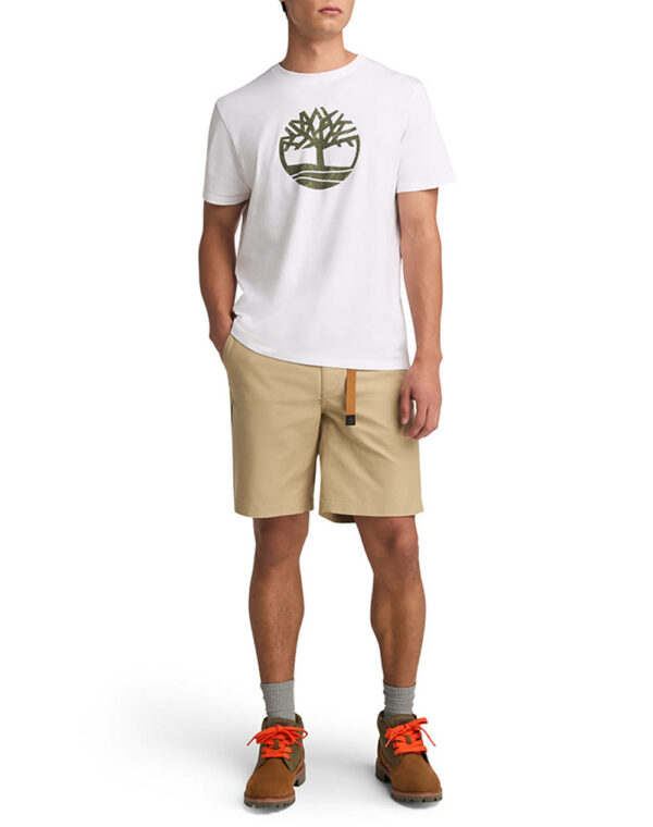 Timberland Ανδρική Κοντομάνικη Μπλούζα T-shirt Kennebec River Camo TB0A6DTS-100 White - Image 2