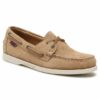 Sebago Ανδρικά Παπούτσια Docksides Portland Flesh Out 7111PTW-906 Beige Paint Camel - Image 6