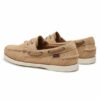 Sebago Ανδρικά Παπούτσια Docksides Portland Flesh Out 7111PTW-906 Beige Paint Camel - Image 5