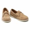 Sebago Ανδρικά Παπούτσια Docksides Portland Flesh Out 7111PTW-906 Beige Paint Camel - Image 3