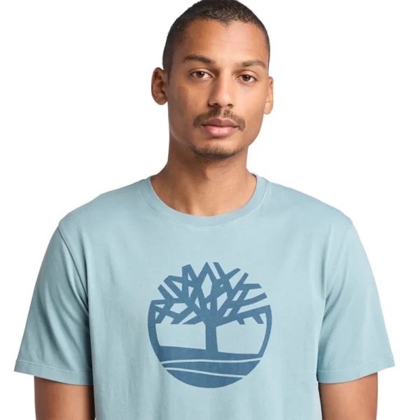 Timberland Ανδρική Κοντομάνικη Μπλούζα T-shirt River Tree Logo TB0A2C2R-758 Light Blue - Image 2