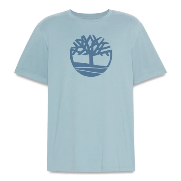 Timberland Ανδρική Κοντομάνικη Μπλούζα T-shirt River Tree Logo TB0A2C2R-758 Light Blue - Image 4