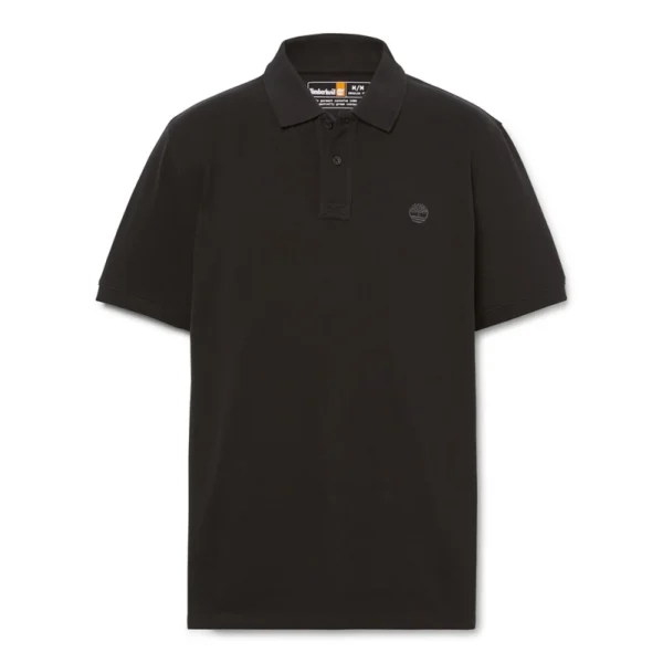 Timberland Ανδρική Μπλούζα SS Millers River Pique Polo TB0A6VDP-001 Μαύρη - Image 5