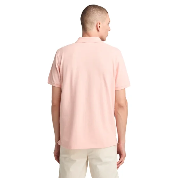 Timberland Ανδρική Μπλούζα SS Millers River Pique Polo TB0A6VDP-ERV Ροζ - Image 3