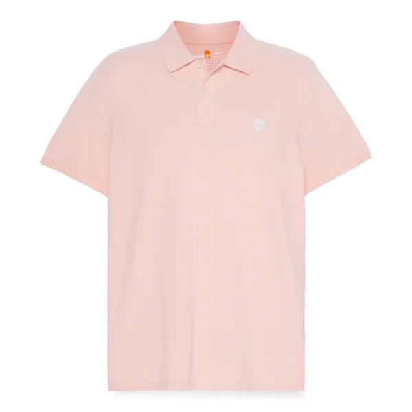 Timberland Ανδρική Μπλούζα SS Millers River Pique Polo TB0A6VDP-ERV Ροζ - Image 4