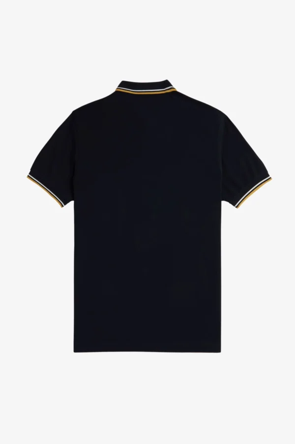 Fred Perry Ανδρική Μπλούζα Twin Tipped Polo M3600-W53 Navy/Ecru/Honeyc - Image 8