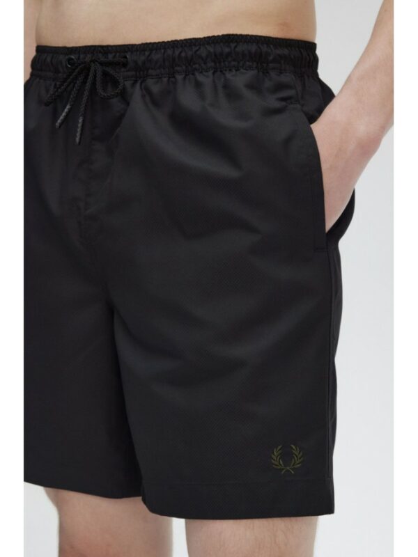 Fred Perry Ανδρικό Μαγιό Classic Swimshort S8508-Y43 Blk/Crt Grn - Image 3