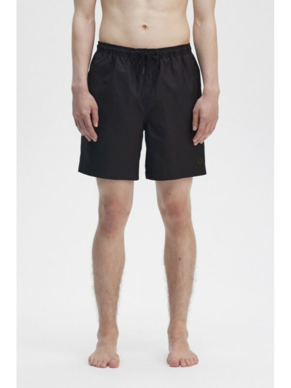 Fred Perry Ανδρικό Μαγιό Classic Swimshort S8508-Y43 Blk/Crt Grn
