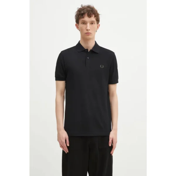 Fred Perry Ανδρική Mπλούζα Polo The Fred Perry Shirt M6000-Y43 Blk/Crt Grn