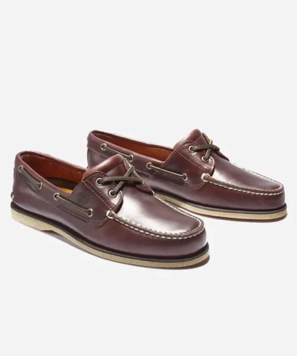 Timberland Ανδρικά Παπούτσια Classic Boat Shoe TB025077-214 Md Brown Full Grain - Image 3