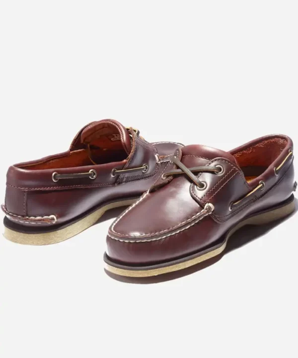 Timberland Ανδρικά Παπούτσια Classic Boat Shoe TB025077-214 Md Brown Full Grain - Image 2