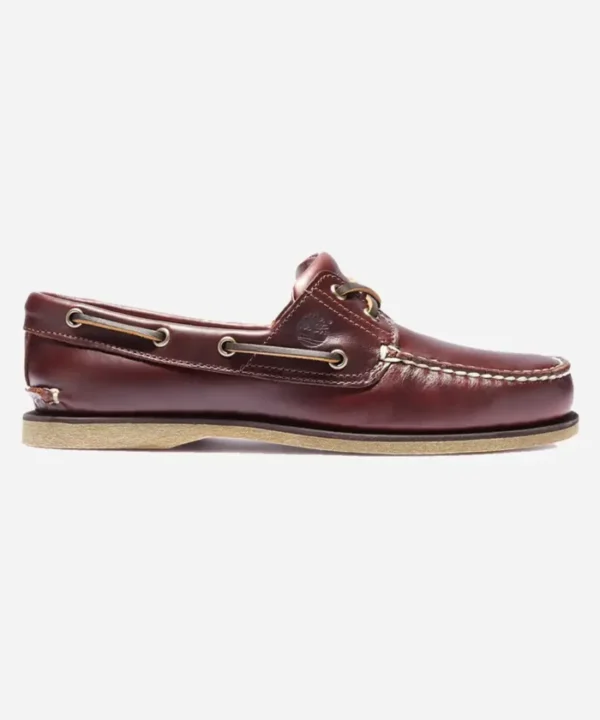 Timberland Ανδρικά Παπούτσια Classic Boat Shoe TB025077-214 Md Brown Full Grain