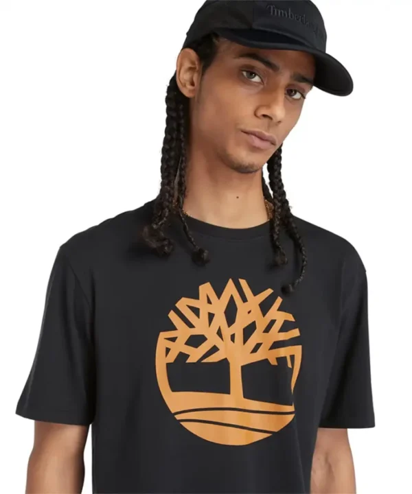 Timberland Ανδρική Κοντομάνικη Μπλούζα T-shirt River Tree Logo TB0A2C2R-P56 Black - Image 2