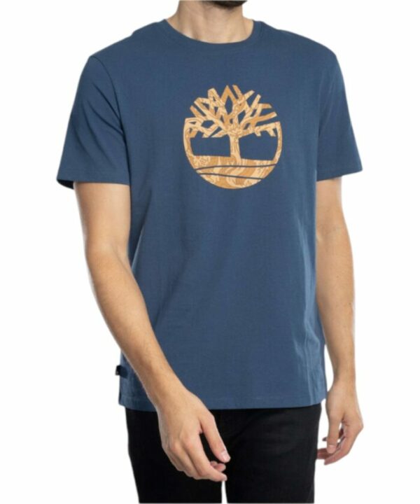 Timberland Ανδρική Κοντομάνικη Μπλούζα T-shirt Kennebec River Camo TB0A6DTS-288 Navy Blue