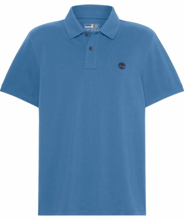 Timberland Ανδρική Μπλούζα SS Millers River Pique Polo TB0A6VDP-288 Μπλε - Image 5