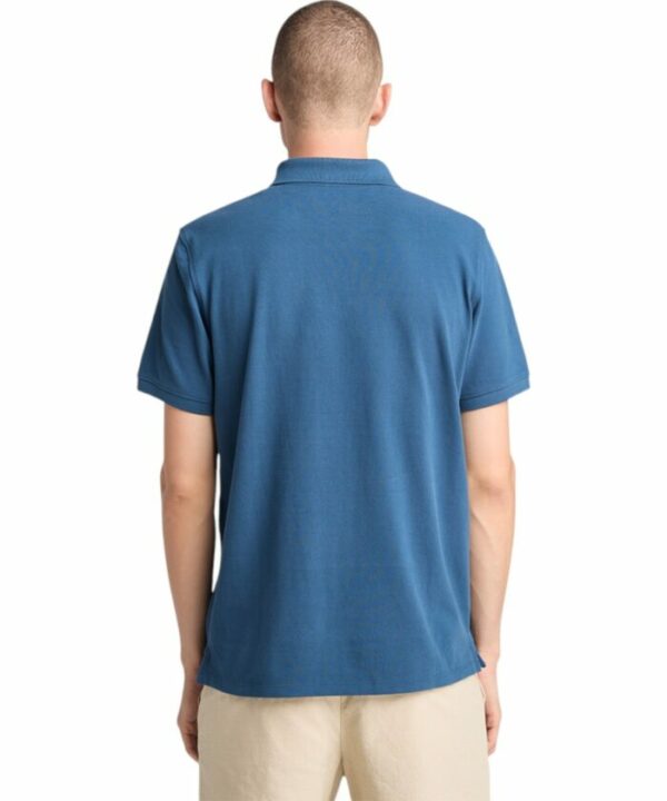 Timberland Ανδρική Μπλούζα SS Millers River Pique Polo TB0A6VDP-288 Μπλε - Image 4