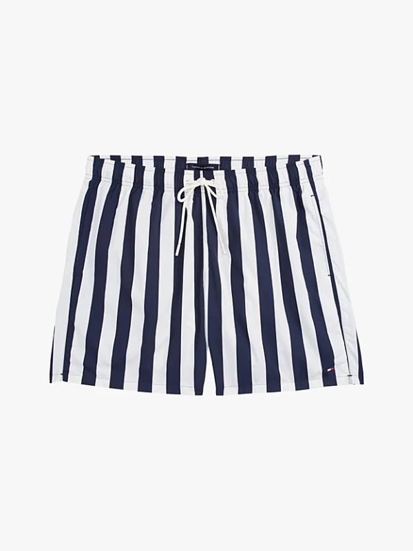 Tommy Jeans Μαγιό Σορτς Ανδρικό Medium Drawstring Print UM0UM03491-0JW Bold Stripe Desert Sky - Image 5