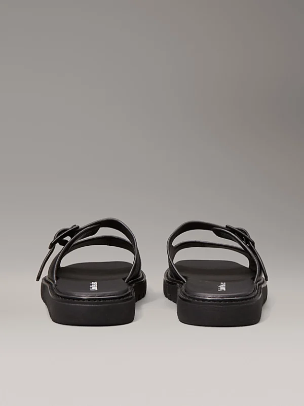 Calvin Klein Jeans Ανδρικά Σανδάλια Sq Molded Sandal Dblbar Buckle YM0YM01228-0GJ Triple Black - Image 6