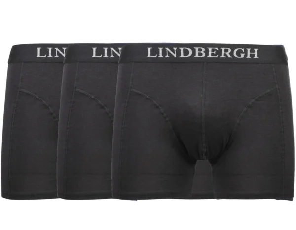 Lindbergh Ανδρικά Εσώρουχα 3pack SOFT BAMBOO VISCOSE 30-98933 Μαύρο