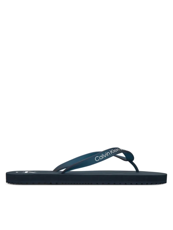 Calvin Klein Jeans Ανδρικές Σαγιονάρες Beach Sandal Transparent Tpu YM0YM01267-DW4 Navy/Bright White