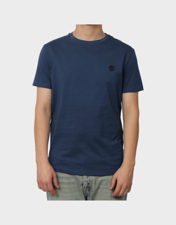 Timberland Ανδρικό T-Shirt SS Dunstan River Jersey Crew Tee Slim TB0A2BPR-Z02 Μπλε