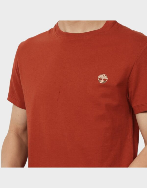 Timberland Ανδρικό T-Shirt SS Dunstan River Jersey Crew Tee Slim TB0A2BPR-EOD Κεραμιδί - Image 5