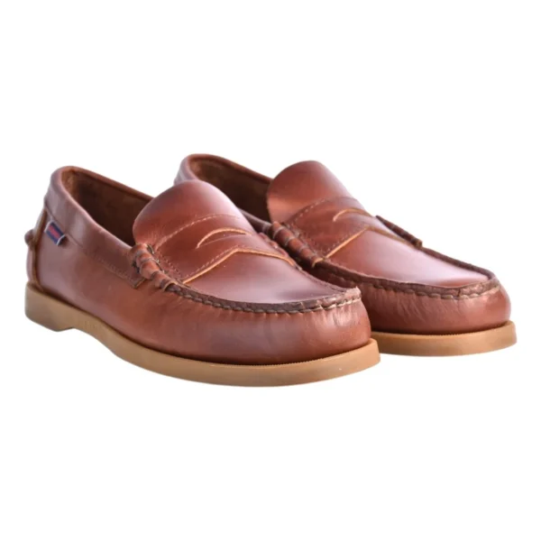 Sebago Ανδρικά Παπούτσια Dolphin Waxed 76114QW Brown-Gum - Image 2
