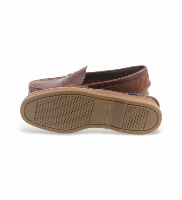 Sebago Ανδρικά Παπούτσια Dolphin Waxed 76114QW Brown-Gum - Image 6