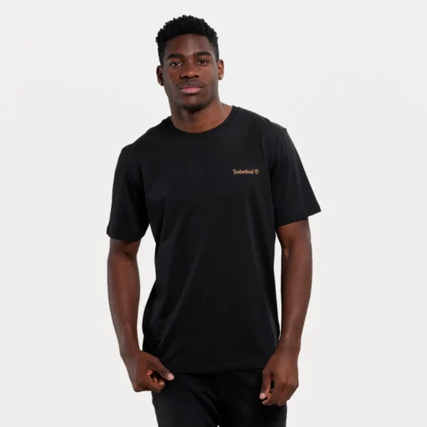 Timberland Ανδρική Κοντομάνικη Μπλούζα T-shirt Linear TB0A5QQT-001 Black