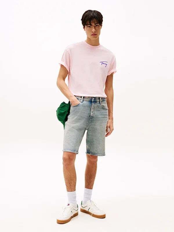 Tommy Jeans Relaxed Faded Graphic Ανδρικό T-shirt DM0DM20768‑TH3 Pink - Image 4