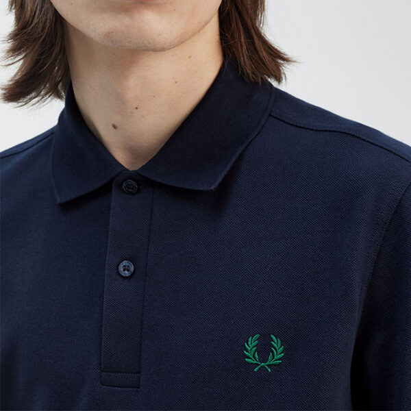 Fred Perry Ανδρική Μπλούζα Polo M6000-Y49  Dark Carbon  Label Green - Image 3