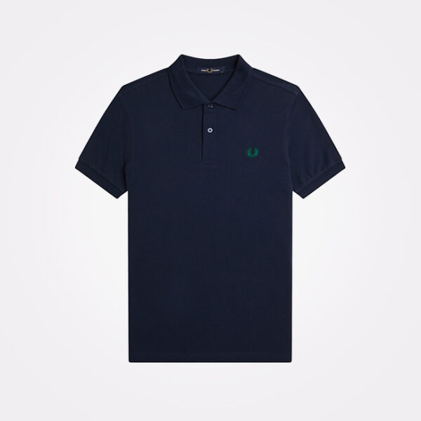 Fred Perry Ανδρική Μπλούζα Polo M6000-Y49  Dark Carbon  Label Green - Image 2