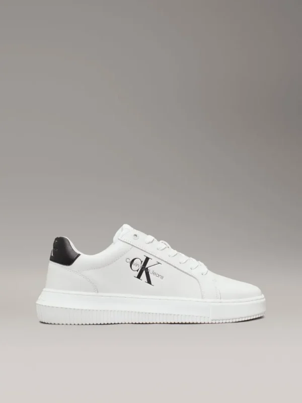 Calvin Klein Jeans Ανδρικό Παπούτσι Δερμάτινα Chunky Sneakers YM0YM00681 0LD White