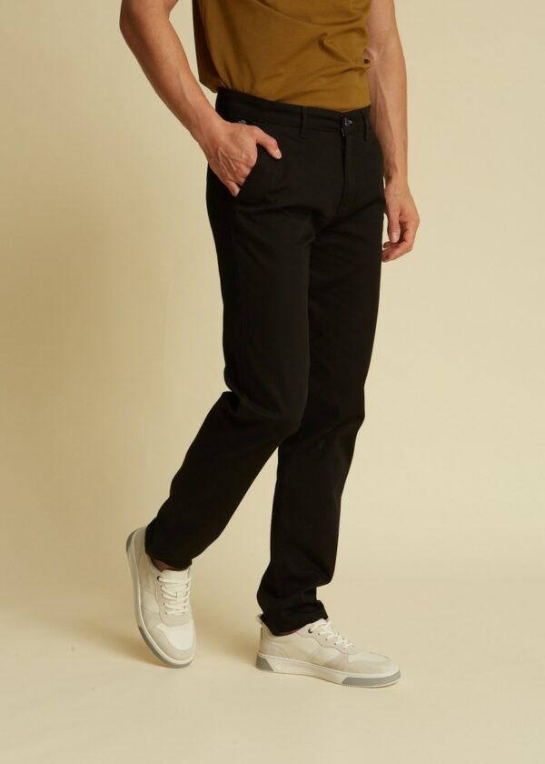 Dors Παντελόνι Chino με Βαμβακερό Ύφασμα Dobby Pique 2038010.C06 Black - Image 2